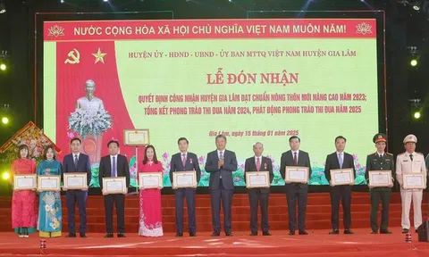 Hà Nội: Gia Lâm đạt chuẩn nông thôn mới nâng cao, vượt chỉ tiêu trước 2 năm