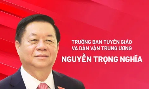 Chân dung Trưởng Ban Tuyên giáo và Dân vận Trung ương Nguyễn Trọng Nghĩa