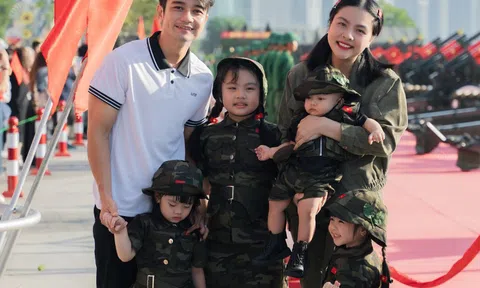 Dàn sao Việt và con hòa vào không khí đại lễ
