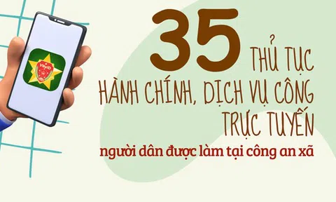 Những thủ tục hành chính, dịch vụ công trực tuyến người dân được làm tại công an xã