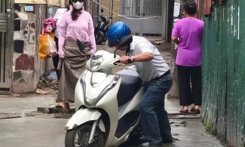 Người đàn ông cố tình đi vào đường mới đổ bê tông có thể bị xử phạt không?