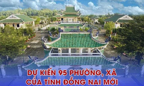Trụ sở 95 xã, phường sau sắp xếp của tỉnh Đồng Nai mới