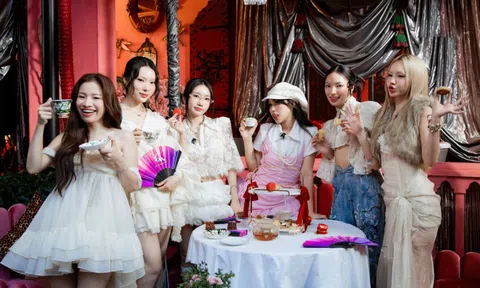 Sao 'Em xinh say hi' mặc điệu đà dự tiệc trà