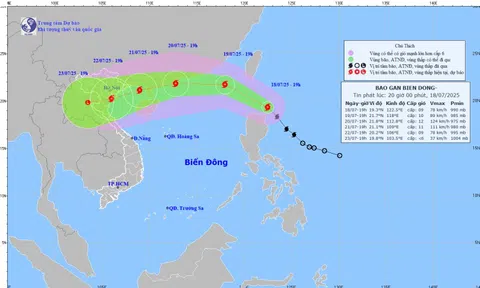 Bão Wipha đang di chuyển nhanh, hướng vào đất liền nước ta, 18 tỉnh đặc biệt chú ý
