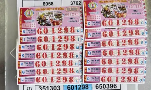Mua vé số thường xuyên, 1 công nhân trúng 14 tờ giải độc đắc