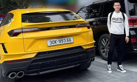 Cận cảnh siêu xe Lamborghini giá 16 tỷ của đại gia kim cương bị bắt do rửa tiền