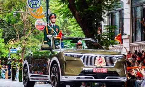 Loạt xe dân dụng dẫn đoàn phục vụ diễu binh A80, có VF 9, Lexus LX, Land Cruiser