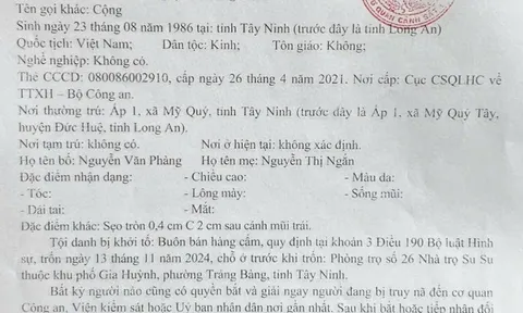 Truy nã đặc biệt Nguyễn Hoàng Nam buôn bán hàng cấm