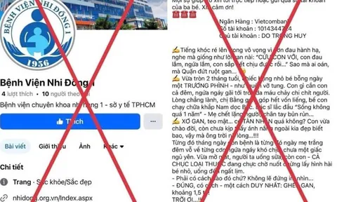 1 bệnh viện ở TP HCM phát cảnh báo liên quan chủ tài khoản có tên "DO TRONG HUY"