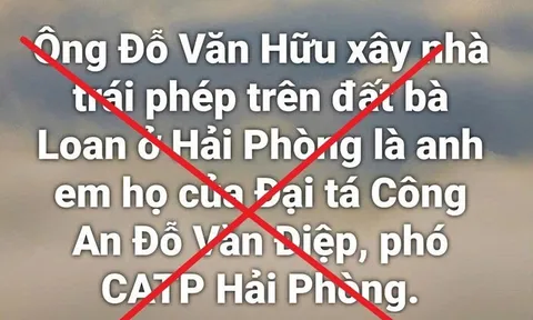 Bác tin người xây nhà trên đất người khác là họ hàng của PGĐ Công an Hải Phòng