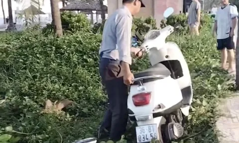 Ban Quản lý lên tiếng vụ clip bảo vệ dắt xe máy xuống bãi cát ở Đà Nẵng