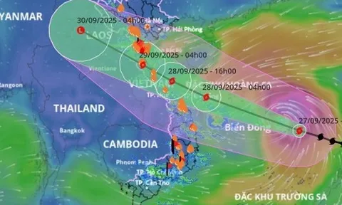 Bão số 10 Bualoi di chuyển rất nhanh, gây mưa to trên 600mm ở Bắc và Trung Bộ