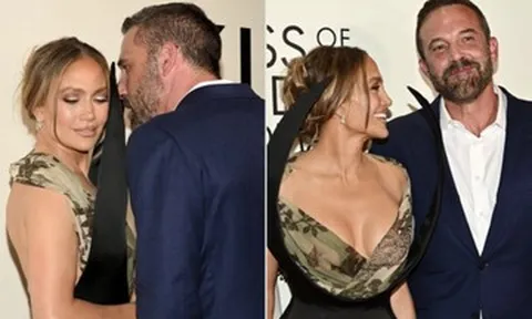 Jennifer Lopez và chồng cũ tình tứ trên thảm đỏ sau 1 năm đâm đơn ly dị