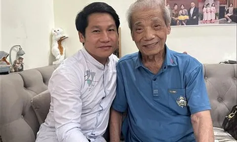 Trọng Tấn đến thăm NSND Trần Hiếu, vợ NSND Tự Long trẻ đẹp không ngờ