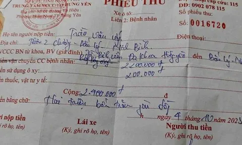 Chở bệnh nhân hấp hối từ bệnh viện về "nhà cách 12 km", tài xế xe cứu thương thu 2,4 triệu đồng