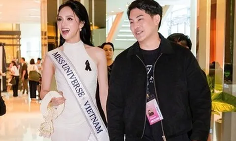Hoa hậu Hương Giang được săn đón như ngôi sao ở Miss Universe 2025