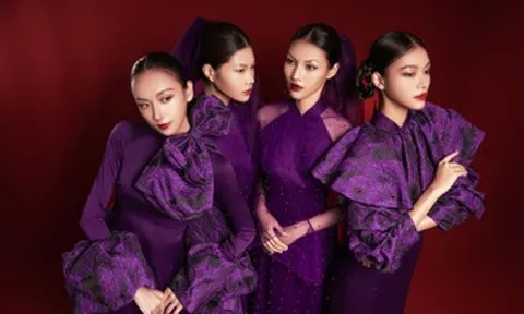 Top 4 Vietnam’s Next Top Model trình diễn, kết nối di sản Việt qua tà áo dài