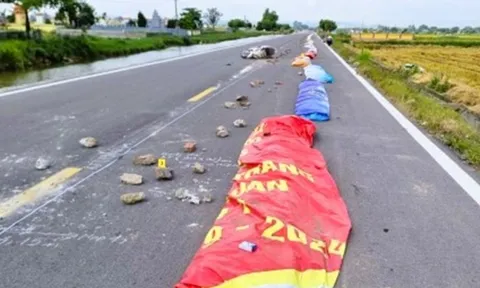 Khởi tố người nông dân phơi lúa trên đường dẫn tới tai nạn chết người