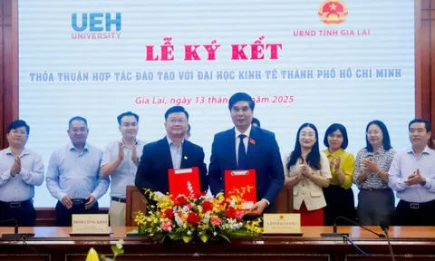 Gia Lai ký kết thỏa thuận hợp tác đào tạo với Đại học Kinh tế TP HCM