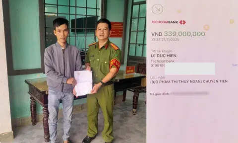 Cô gái ở Hà Nội chuyển nhầm 339 triệu, người nhận ở Đà Nẵng lập tức trình báo