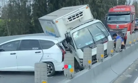 Hiện trường vụ tai nạn liên hoàn trên tuyến cao tốc TPHCM - Trung Lương