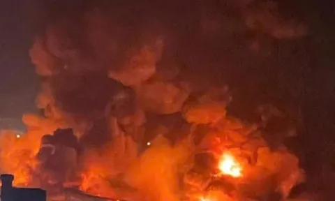 Cháy lớn tại khu công nghiệp ở Bắc Ninh