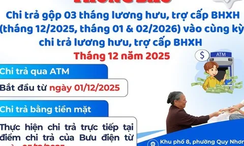 Lương hưu, trợ cấp gộp 3 tháng đang đến với người dân 4 tỉnh