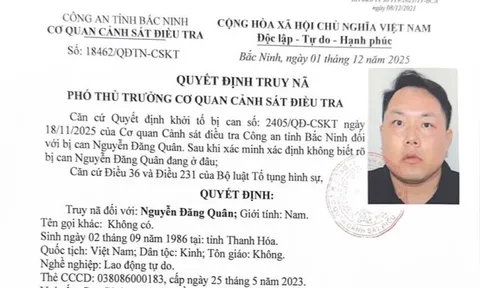 Truy nã Nguyễn Đăng Quân sinh năm 1986