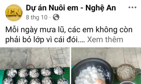 Thông tin mới vụ Dự án thiện nguyện “Nuôi em - Nghệ An” bị tố không minh bạch?