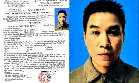 Truy nã Trần Ngọc Quang ở Hà Nội