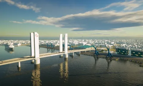 Phương án nâng tĩnh không cầu Thủ Thiêm 4 gắn với quy hoạch cảng