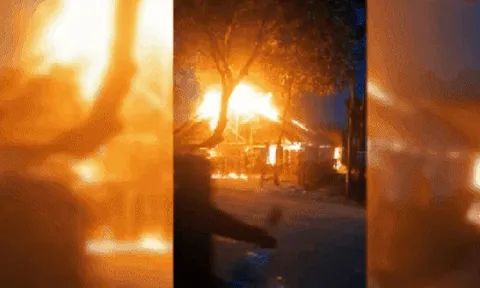 CLIP: Cục sạc dự phòng điện thoại gây cháy đỏ rực xưởng gỗ, thiệt hại lớn