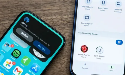 Đã có thể 'AirDrop' từ Android sang iPhone