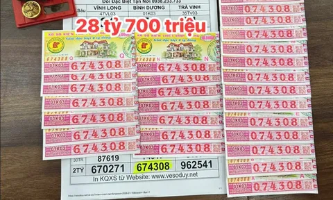 Xổ số miền Nam: Sáng 17-1, đại lý đang tìm người trúng độc đắc 28 tờ vé số