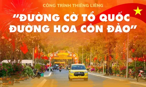 Sáng nay, khánh thành công trình “Đường cờ Tổ quốc - Đường hoa Côn Đảo”