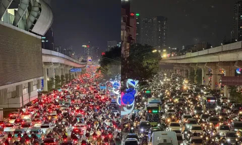 Giờ tan tầm ngày rét buốt: Hà Nội tắc cứng, các ứng dụng gọi xe gần như "tê liệt"