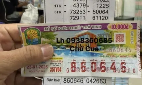 Xôn xao giải độc đắc xổ số miền Nam trúng tại quán nhậu Cậu Út ở Cần Thơ