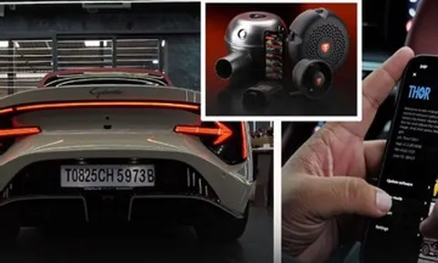 Chủ xe chơi trội độ âm thanh động cơ siêu xe cho xe điện MG Cyberster