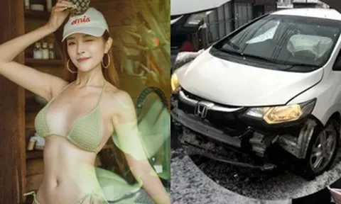 Nữ diễn viên 28 tuổi suýt mất mạng vì tai nạn, xe hư hỏng nặng