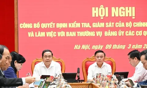 Công bố quyết định kiểm tra, giám sát của Bộ Chính trị, Ban Bí thư