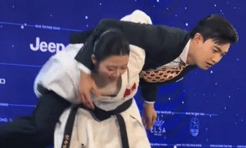 Quốc Trường được người đẹp bế thốc xoay vòng, MC Minh Trang VTV 'càng ngắm càng mê'