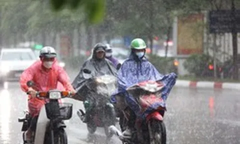 Từ đêm mai, miền Bắc xuất hiện mưa rào nhiều nơi