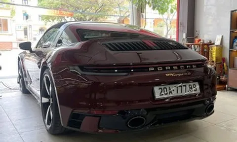 Đại gia Thái Nguyên tậu Porsche 911 giá hơn 16 tỷ, gắn biển đẹp giá 70 triệu