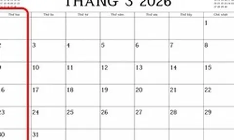 Tháng 3/2026 tưởng đã dài lắm rồi: Ai ngờ tháng 11/2026 cũng trải ra 6 tuần và có hẳn 5 ngày thứ Hai!