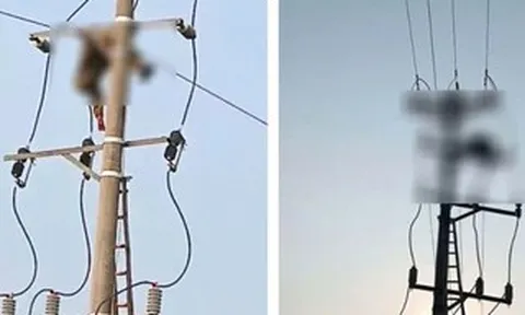 Bàng hoàng phát hiện thi thể nam sinh treo trên cột điện trung thế
