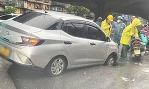 Ô tô tụt bánh trên đường Khuất Duy Tiến (Hà Nội): Đã rõ nguyên nhân