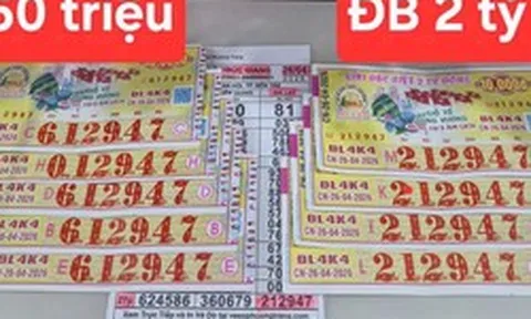 Chiều 27-4, lộ diện nơi trúng 3 giải độc đắc xổ số miền Nam