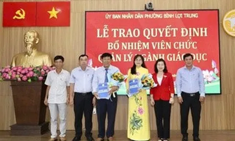 TPHCM: Phường Bình Lợi Trung bổ nhiệm hiệu trưởng các trường tiểu học