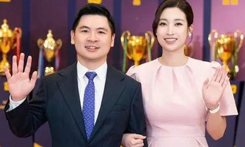 Hoa hậu Đỗ Mỹ Linh tình tứ bên chồng chủ tịch, MC Thụy Vân nhận tin vui
