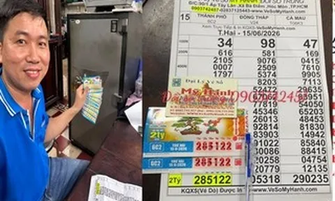 Một tài xế xe dịch vụ trúng độc đắc xổ số miền Nam